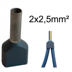 embout de câblage double 2x2.5mm²