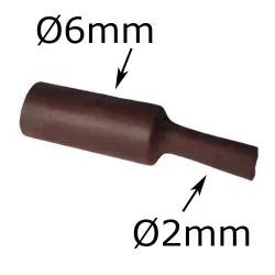 gaine thermorétractable diamètre 6mm marron