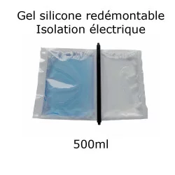 pochette de gel silicone étanche bi composant 500ml