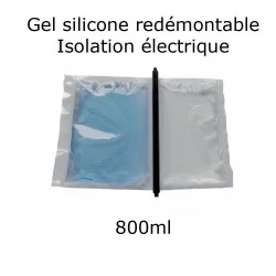 pochette de gel silicone étanche bi composant 800ml