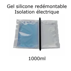 pochette de gel silicone étanche bi composant 1000ml