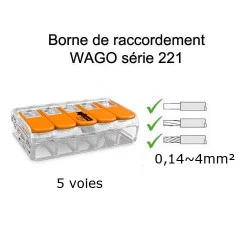 wago 5 voies référence 221-415