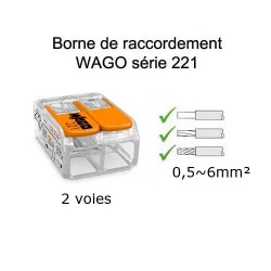 wago 2 voies référence 221-612