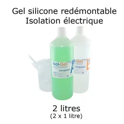 bidon de gel silicone étanche bi composant 2 litres