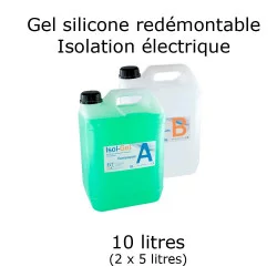 bidon de gel silicone étanche bi composant 10 litres