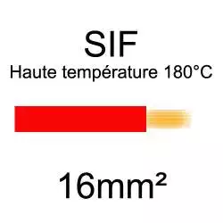 fil cuivre souple haute température isolé silicone haute température 16mm2 rouge