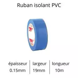 rubans adhésif isolant électrique shaterton couleur bleu