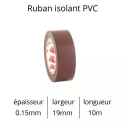 rubans adhésif isolant électrique shaterton couleur marron