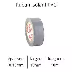 rubans adhésif isolant électrique shaterton couleur gris
