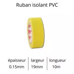 rubans adhésif isolant électrique shaterton couleur jaune