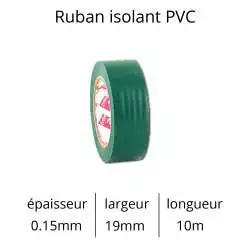 rubans adhésif isolant électrique shaterton couleur vert