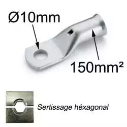 Cosse a sertir 150mm2 trou M10