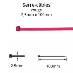 Collier serre-câble couleurs