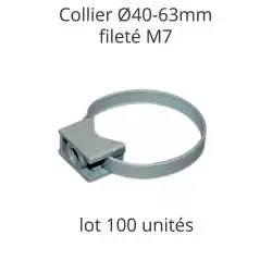 collier de fixation Ø40 à 63mm pour cable et conduit electrique