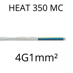 câble cuivre nickelé isolé fibre de verre pour tenue haute température 350°C 4G1mm2