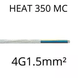 câble cuivre nickelé isolé fibre de verre pour tenue haute température 350°C 4G1.5mm2