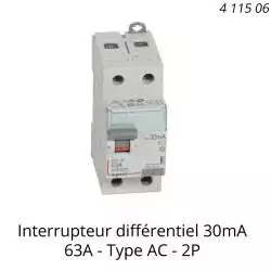 interrupteur differentiel legrand 411506