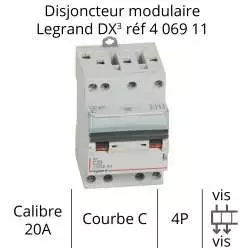 disjoncteur legrand C20A 4P 406911