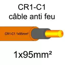 câble électrique résistant au feu CR1-C1 1x95mm²