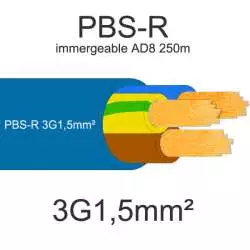 cable electrique pompe immergee omerin pbs-r 3G1.5mm2