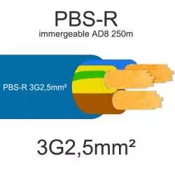 cable electrique pompe immergee omerin pbs-r 3G2.5mm2
