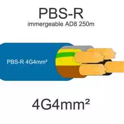cable electrique pompe immergee omerin pbs-r 4G4mm2