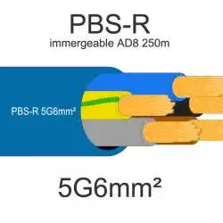 cable electrique pompe immergee omerin pbs-r 5G6mm2