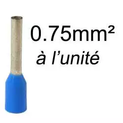 embout de câblage 0.75mm2