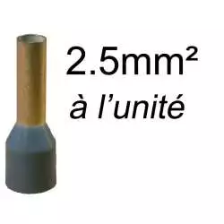 embout de câblage 2.5mm2