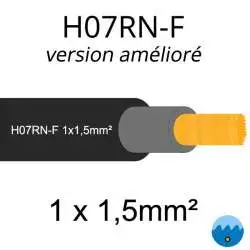 câble électrique H07RNF AD8 version améliorée 1x1.5mm2
