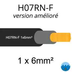 câble électrique H07RNF AD8 version améliorée 1x6mm2