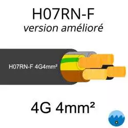 câble électrique H07RNF AD8 version améliorée 4G4mm2