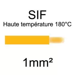 fil cuivre souple haute température isolé silicone 1mm² orange