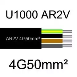 câble électrique aluminium AR2V 4G50mm2