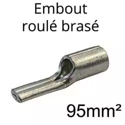 cosse de branchement type embout roulé brasé pour fil et câble électrique pour fil de 95mm2