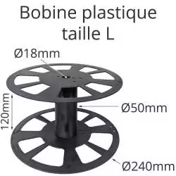 bobine plastique taille L diamètre 240mm