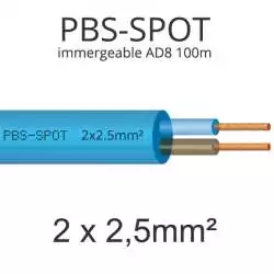 cable electrique etanche spot piscine omerin pbs spot 2 fils 2.5mm2 2x2.5