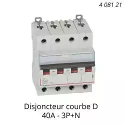 disjoncteur 40A courbe D triphasé Legrand 408121