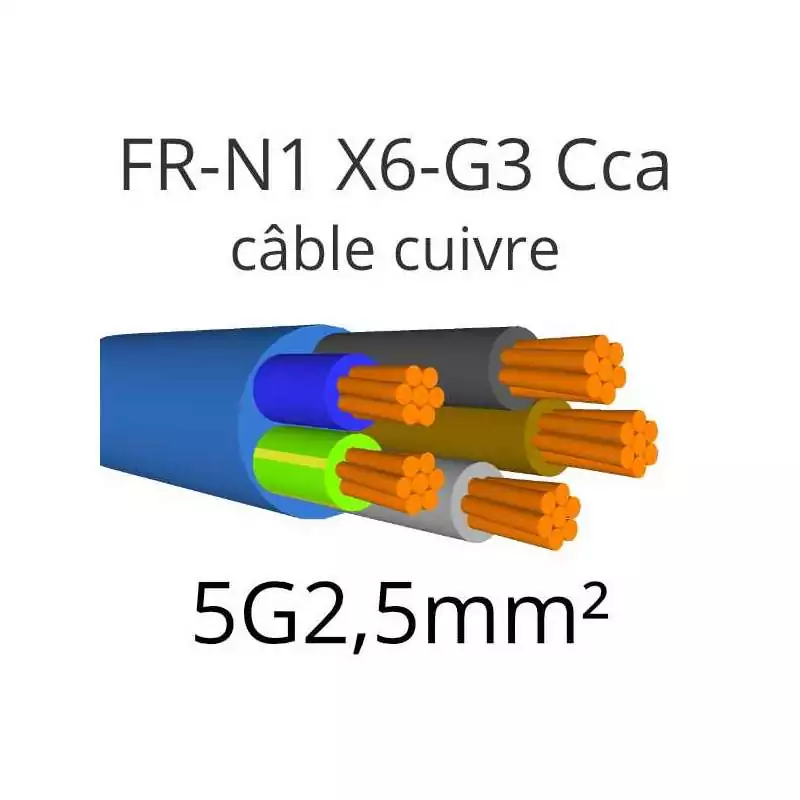 Câble électrique FR-N1X6G3 CCa