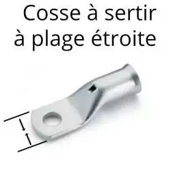 Cosse à oeil à sertir à...