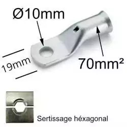 Cosse à oeil à sertir à...