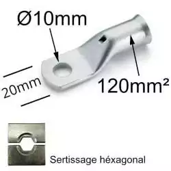 Cosse à oeil à sertir à...