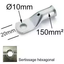 Cosse à oeil à sertir à...