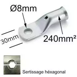 Cosse à oeil à sertir à...