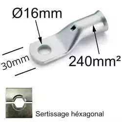 Cosse à oeil à sertir à...