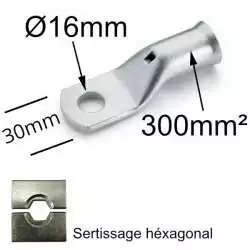 Cosse à oeil à sertir à...