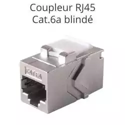 coupleur prolongateur cat.6a pour cable réseau ethernet RJ45