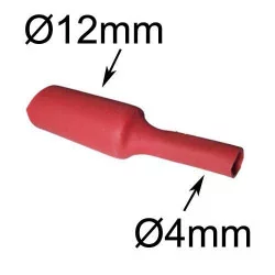gaine thermorétractable diamètre 12mm rouge