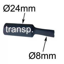 gaine thermorétractable diamètre 24mm transparente