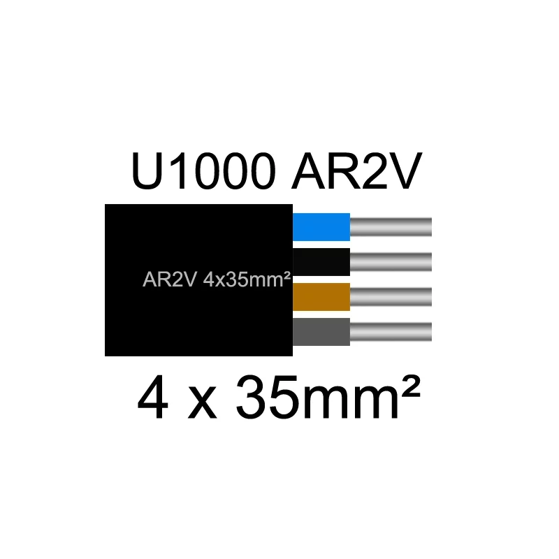 câble électrique aluminimum AR2V 4x35mm2 câble électrique aluminimum AR2V 4x35mm2